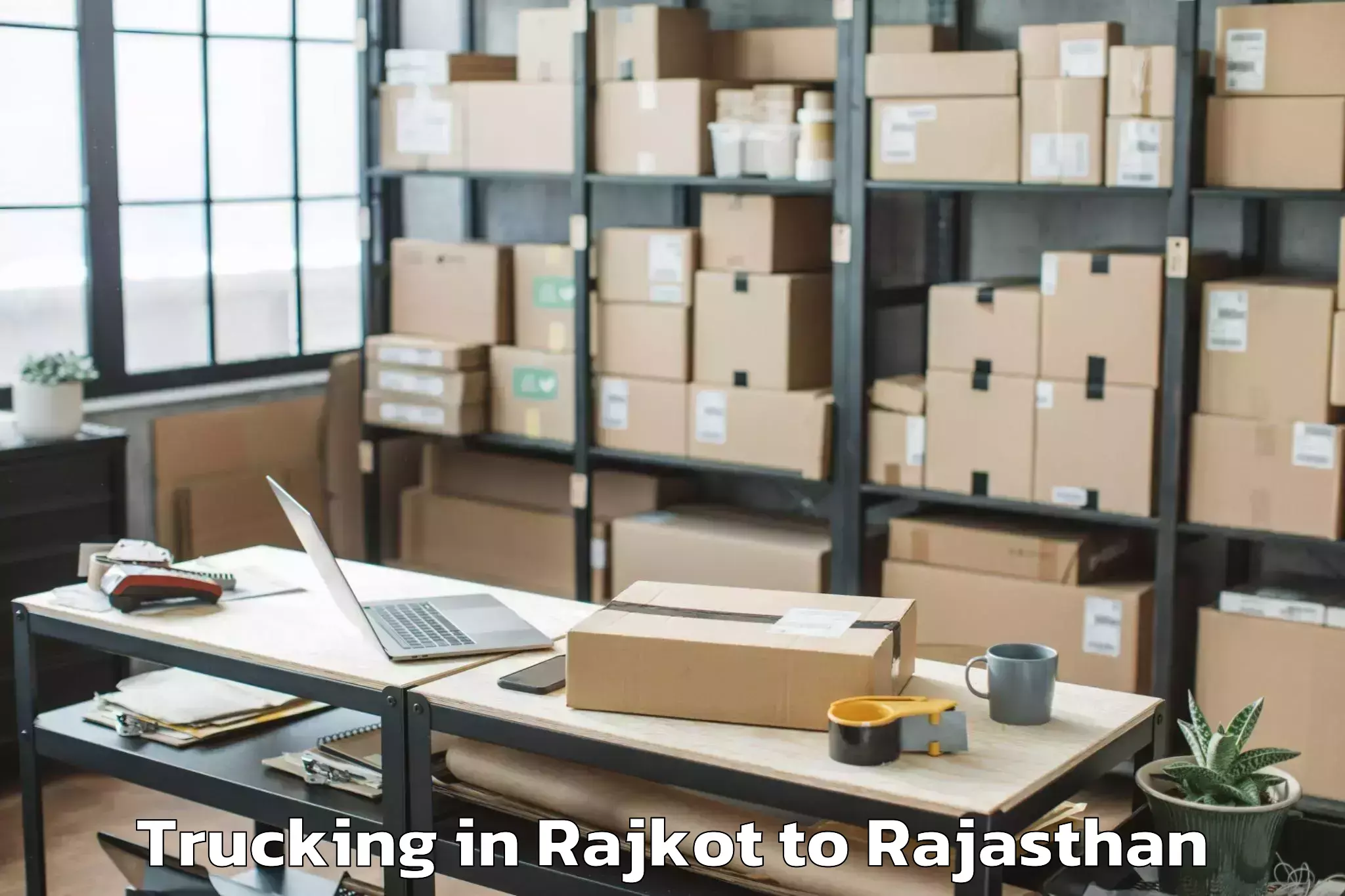 Leading Rajkot to Chhoti Sadri Trucking Provider